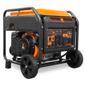 WEN RGN625i 6250-Watt RV and Transfer-Switch-Ready 120V/240V Open Frame Inverter Generator, CARB Compliant (Manufacturer Refurbished)