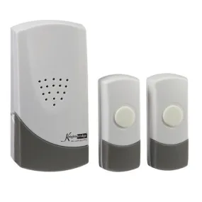White Wireless (100m Range) Dual Entrance Door Chime