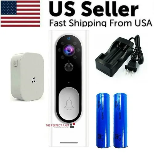 WiFi Ring Doorbell 1080P HD Security Camera Wireless Door Bell Camera