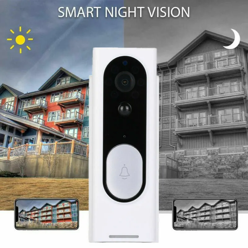 WiFi Ring Doorbell 1080P HD Security Camera Wireless Door Bell Camera
