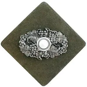Wine Grapes Stone Doorbell