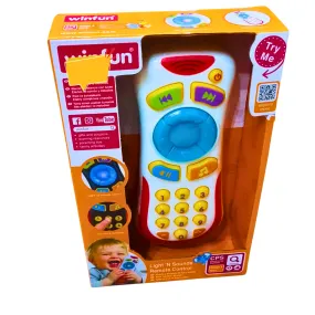 Winfun Light ‘N Sounds Remote Control Toy - Musical & Interactive Learning Fun for Toddlers (6  Months)