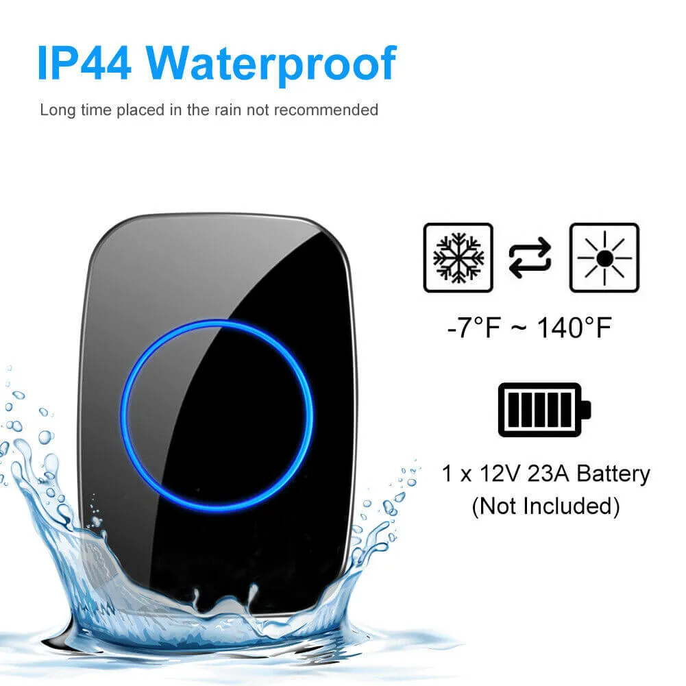 Wireless Doorbell System - Electronic Door Bell with Chime
