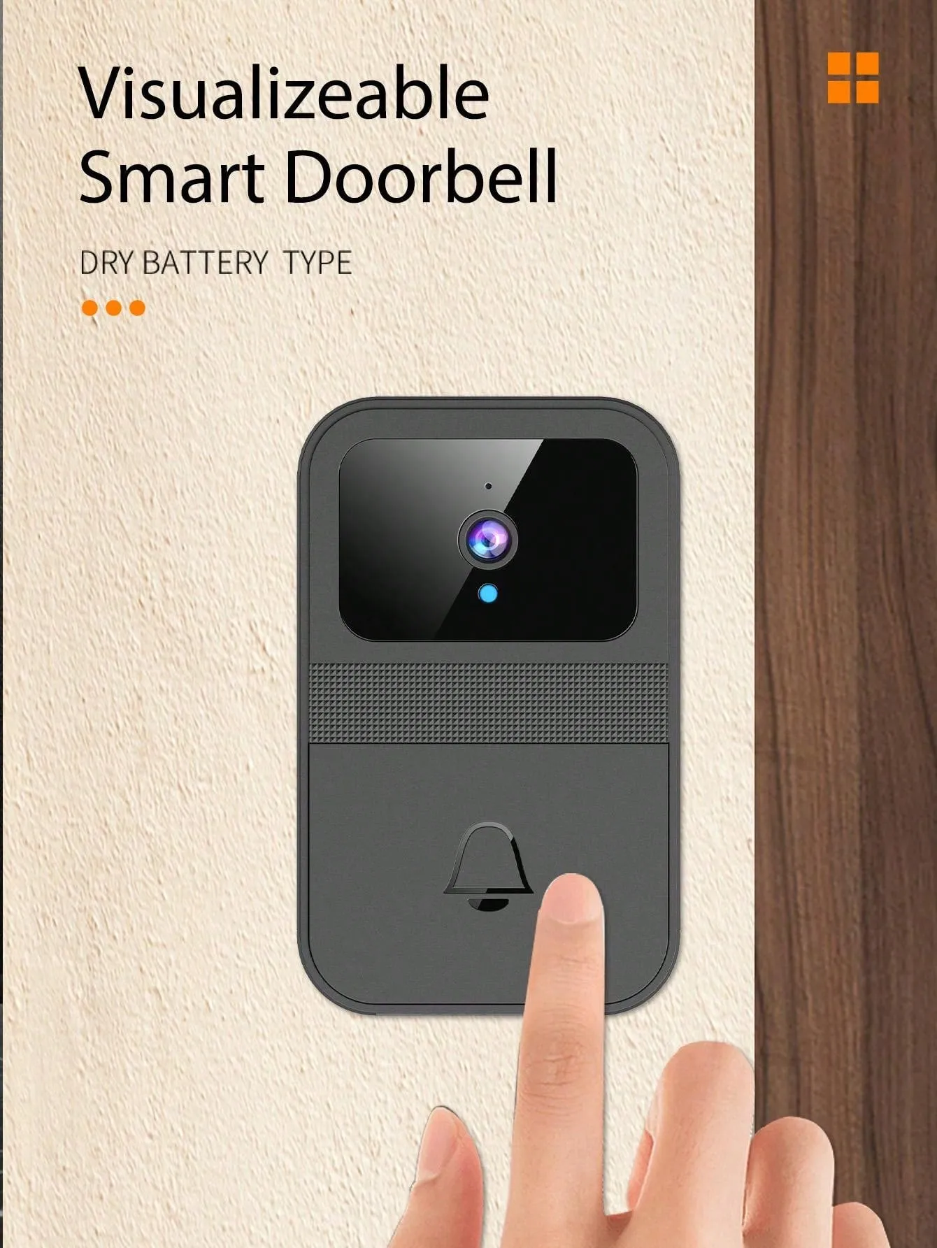 Wireless Smart Video Doorbell Camera With Voice Changer, Night Vision