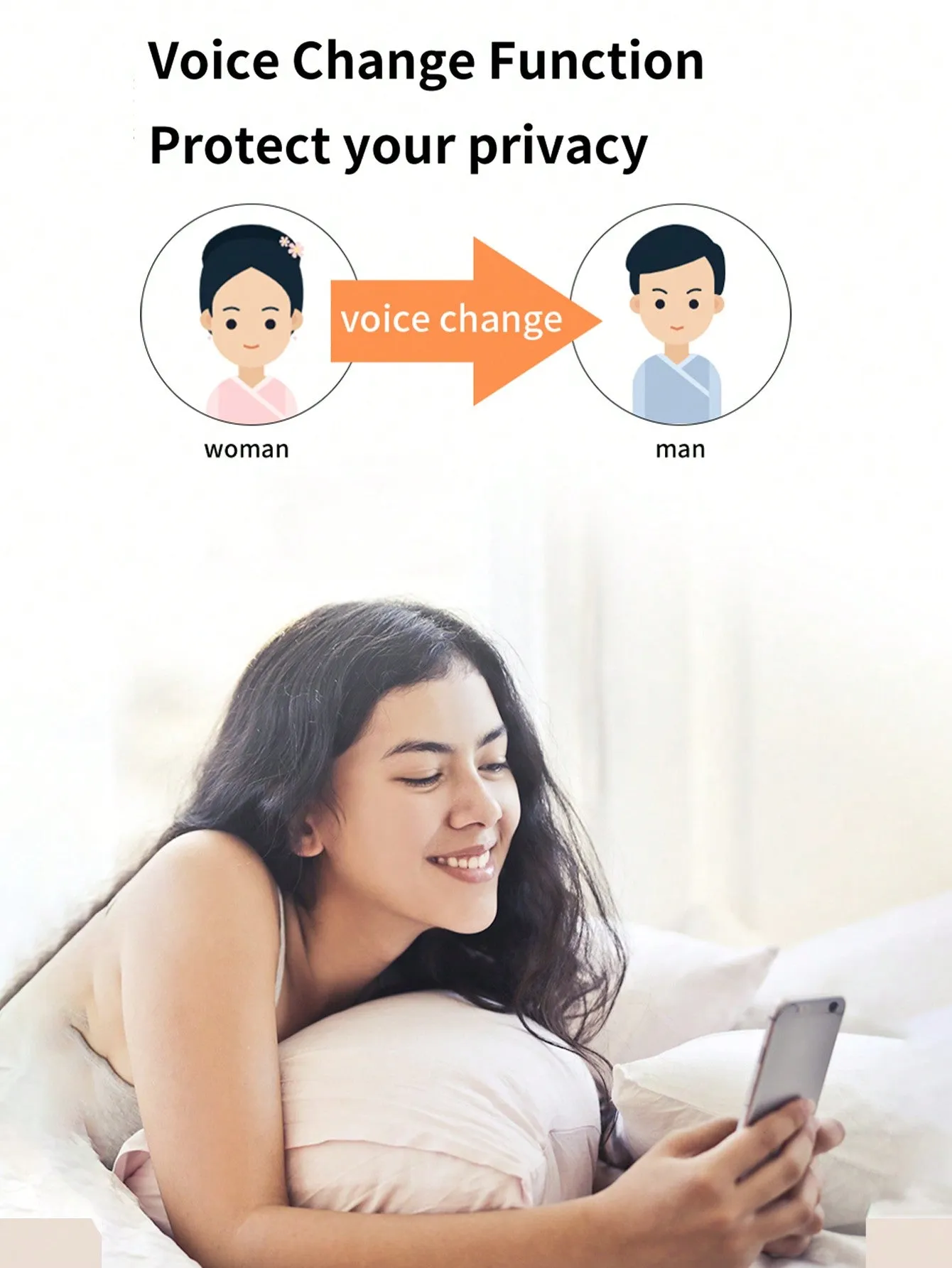 Wireless Smart Video Doorbell Camera With Voice Changer, Night Vision