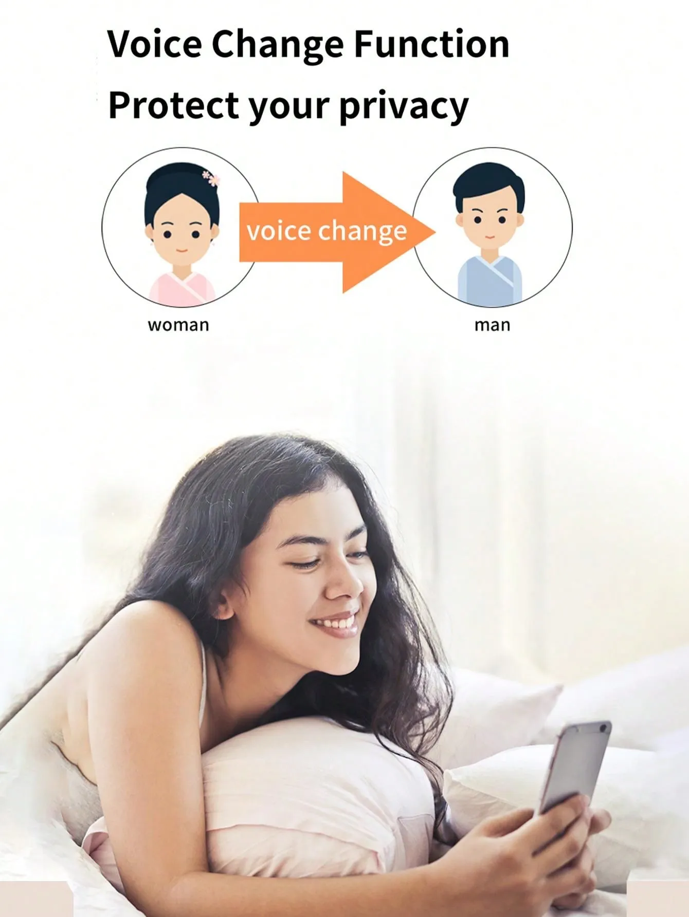 Wireless Smart Video Doorbell Camera With Voice Changer, Night Vision