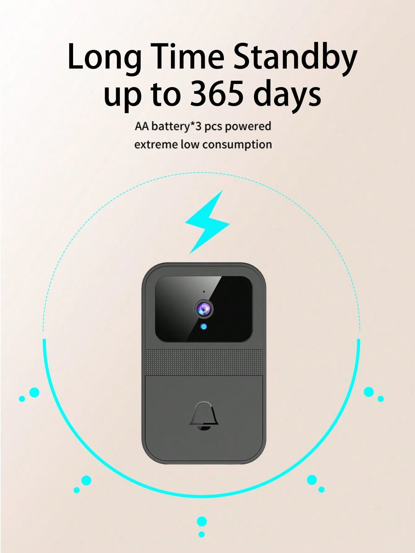 Wireless Smart Video Doorbell Camera With Voice Changer, Night Vision