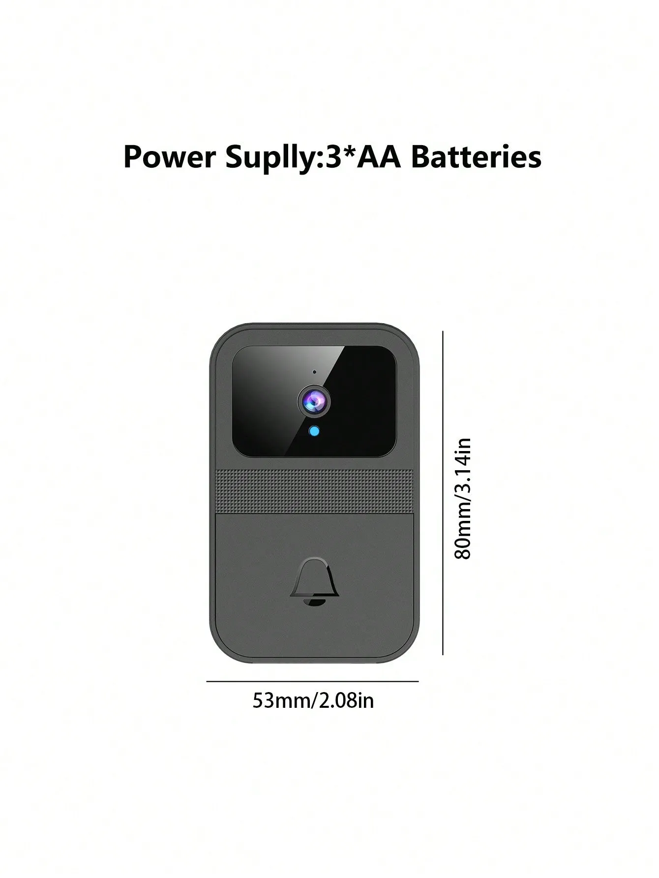 Wireless Smart Video Doorbell Camera With Voice Changer, Night Vision