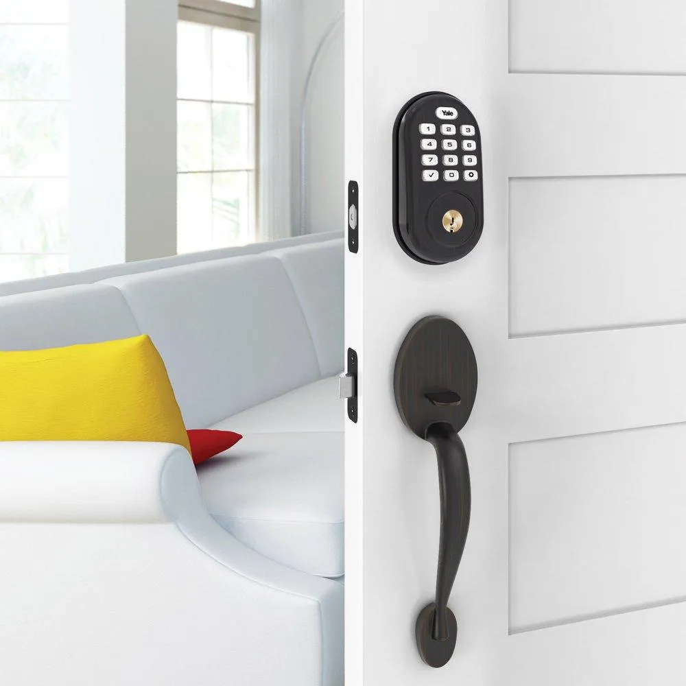 Yale Security YRD216ZW20BP Real Living Assure Lock Push Button Deadbolt with Z-Wave, Oil Rubbed Bronze